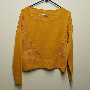 Mustard Yellow (with sparkles entwined) Sweater